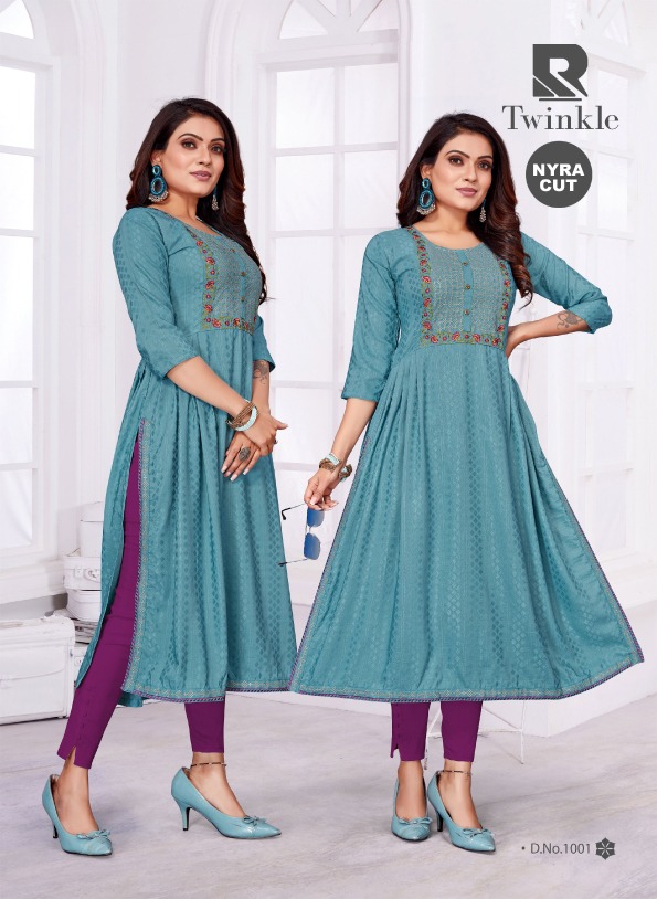 Raashi Twinkle nyra Rayon Designer Exclusive Kurti collection